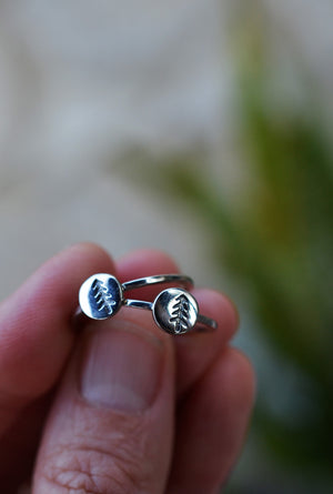 BLOWOUT SALE! ONE Mini Forest Stacker Ring - 1 Tree Design! Sterling Silver