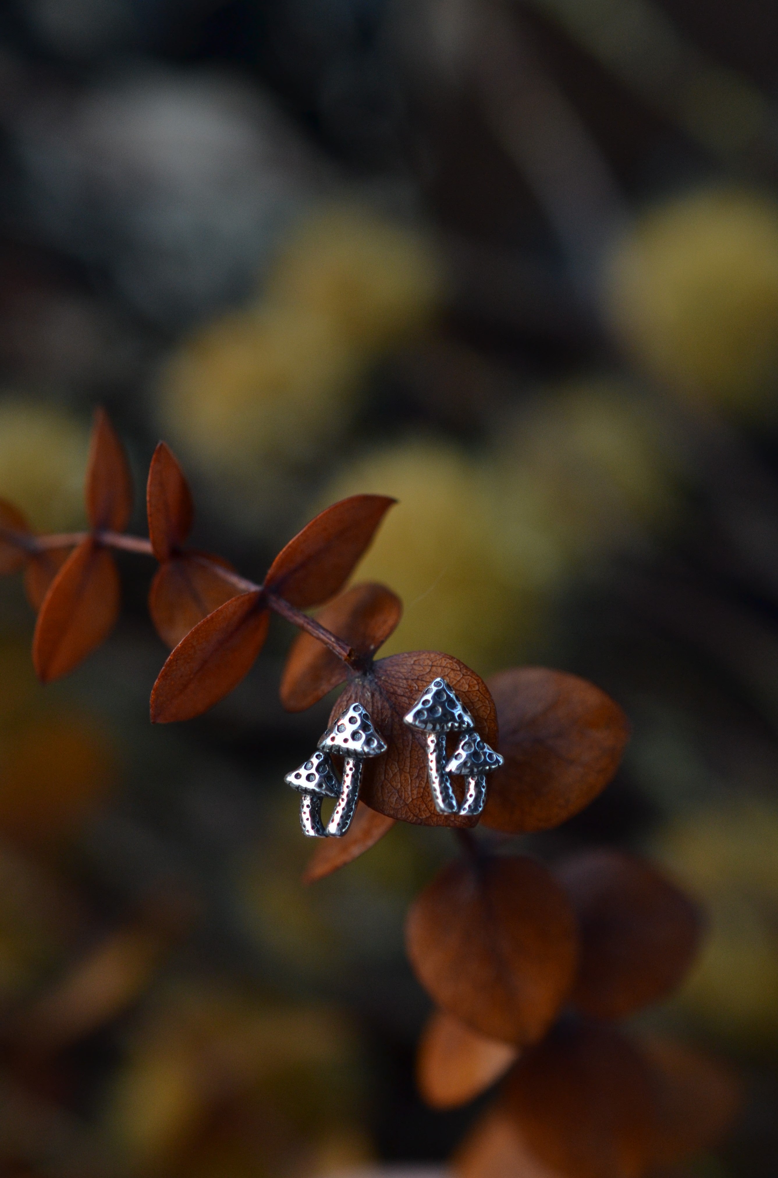 Only 2 Pairs Left! Fungi Studs - Sterling Silver