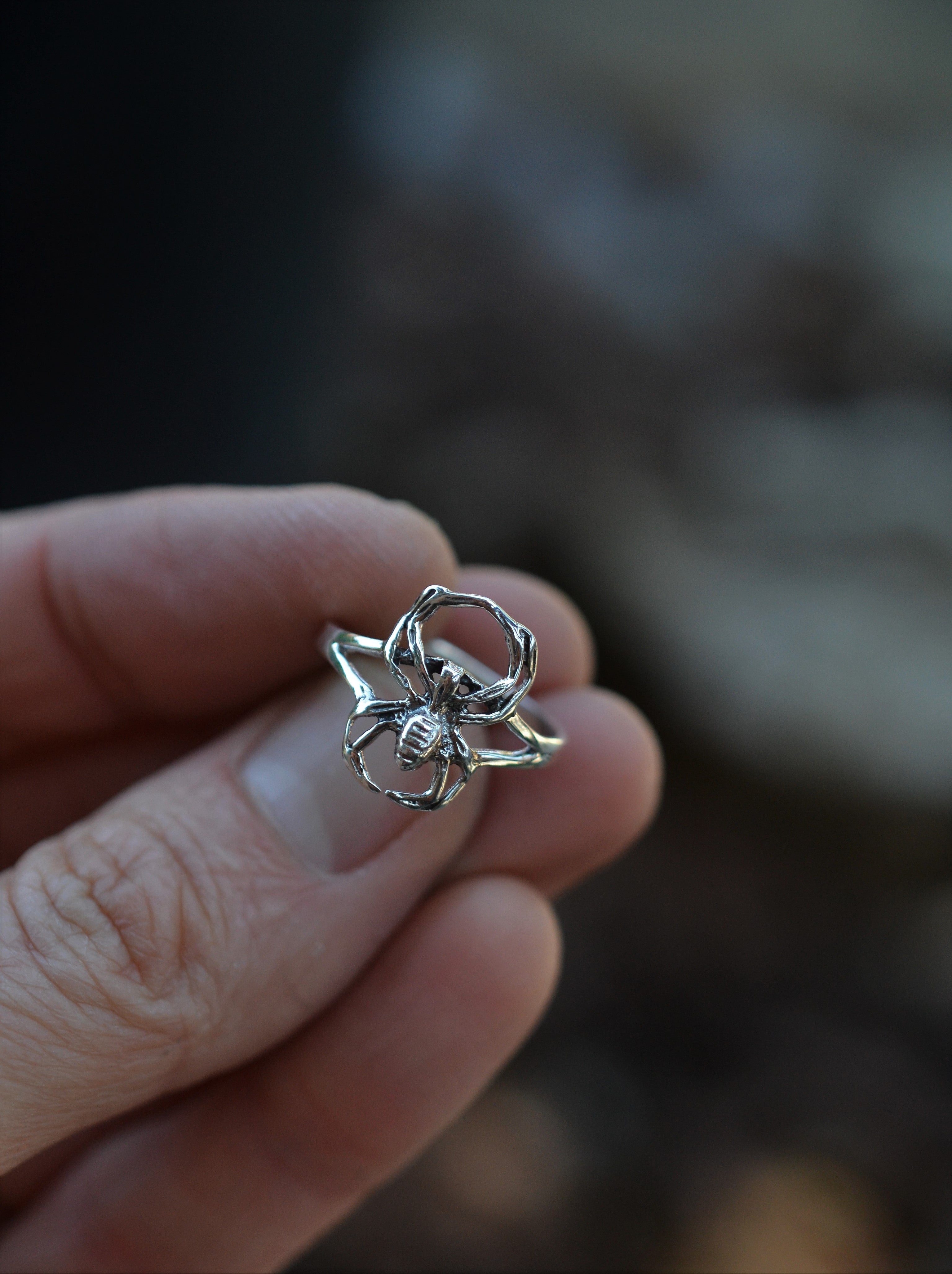 Only 3 Left! Spider Ring - Slightly Adjustable from 6-10 - Sterling Silver