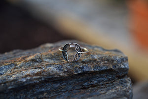 Mermaid/Whale Tail Ring - Slightly Adjustable - Sterling Silver
