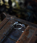 Thorn and Rose Ring - Sterling Silver - Sizes 6-10!