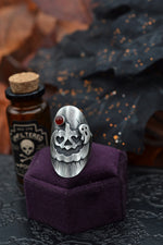 Jack-0-Lantern Ghost Ring - Carnelian - Will Fit Like a Size 5.5