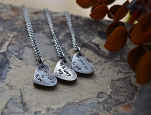 Pre-Order! Limited Edition! Halloween Candy Conversation Heart - Chain is included