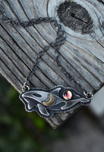 Pre-Order! Orca Whale Pendant - Rainbow Mist Topaz - 20" Chain