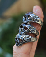 Unisex Skull Ring - Sterling Silver - Last one! Size 7 Only!
