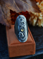 "Boo" Ghostie Ring - Citrine - Will Fit Like a Size 8