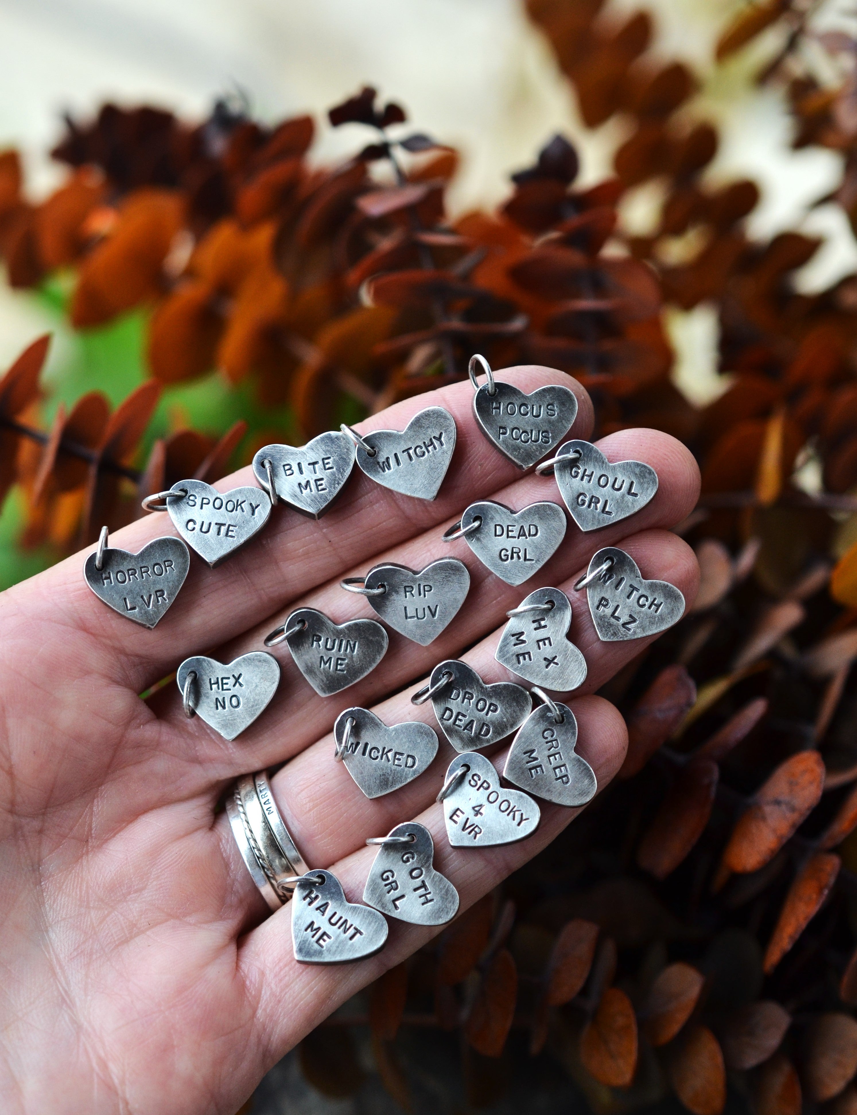 Pre-Order! Limited Edition! Halloween Candy Conversation Heart - Chain is included