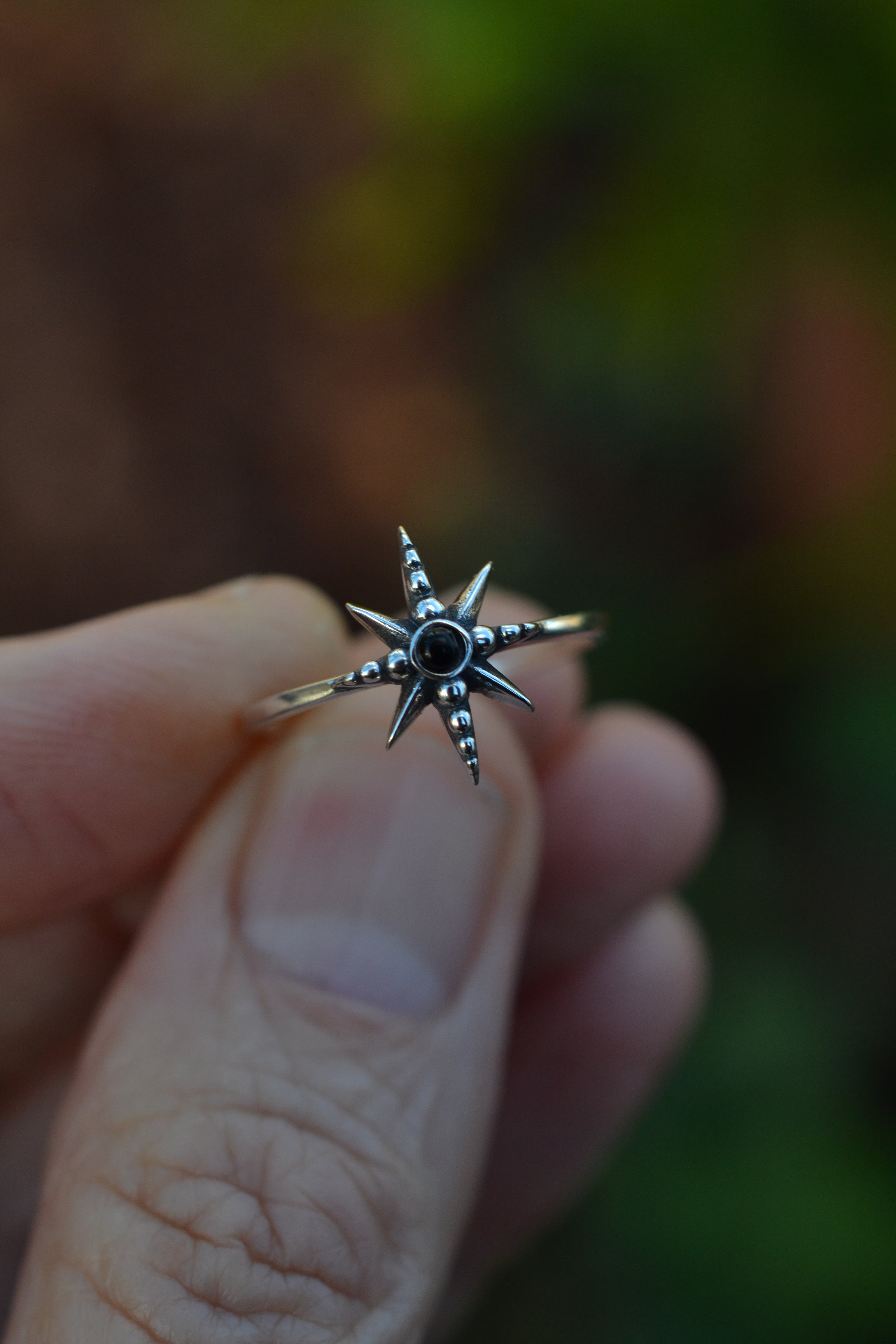 Midnight Star Ring - Sterling Silver - Sizes 5-10!