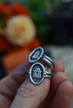 Cameo Ghostie Ring - Sterling Silver - Made to Order in your Size!
