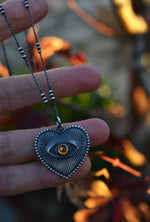 Eye of My Heart Milagro Necklace - Citrine - 18" Chain
