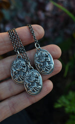 Skull Cameo - Sterling Silver - Cable Chain Included in Your Desired Length