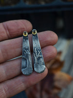 Mismatched Zombie Graveyard Earrings - Post style - Citrine