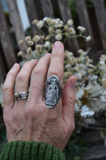 Hocus Pocus Ring - "Amuck Amuck Amuck" - Hessonite Garnet -  Size 10