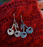 Pre-Order! ChChCh Cherry Bomb Earrings - Sterling Silver and Garnet
