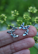Cauldron of Bats Stud Earrings - Sterling Silver