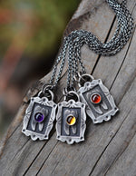 Sweet Tooth Molar Pendant - Choose Your Stone  - 16" or 18" Chain Included