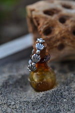 Beach Comber Sea Shells Ring - Continuous Design - Sterling Silver