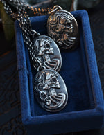 Skull Cameo - Sterling Silver - Cable Chain Included in Your Desired Length