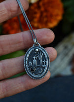 Zombie Graveyard Necklace - Black Onyx - 18" Chain Included