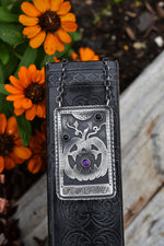 Spooky Loteria Card - La Calabaza - Chain is adjustable at 18" and 20"