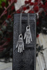 Twin Hands Third Eye Charm - 20" Chain Included