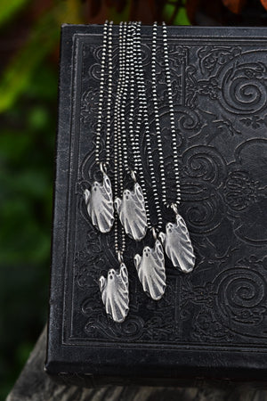 Spooky Spectre Charm Necklace - Sterling Silver - Ball Chain Included