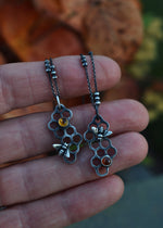 Pre-Order! Save the Bees Honeycomb Necklace - Choose Your Gemstone and Chain Length
