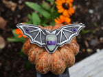 X-Large Candy Corn Bat Necklace  - OOAK - 18" Chain