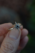 Midnight Star Ring - Sterling Silver - Sizes 5-10!