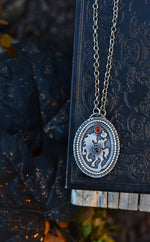Sleepy Hollow Headless Horseman Cameo Style Pendant - Adjustable Chain Included