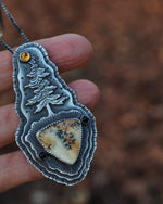 OOAK Large Evergreen Pendant - 24" Box Chain Included