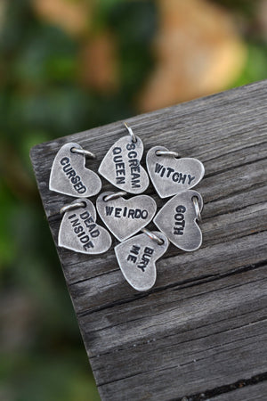 Pre-Order! Limited Edition! Halloween Candy Conversation Heart - Chain is included