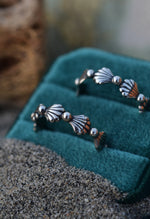Beach Comber Sea Shells Ring - Continuous Design - Sterling Silver