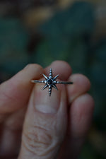 Midnight Star Ring - Sterling Silver - Sizes 5-10!