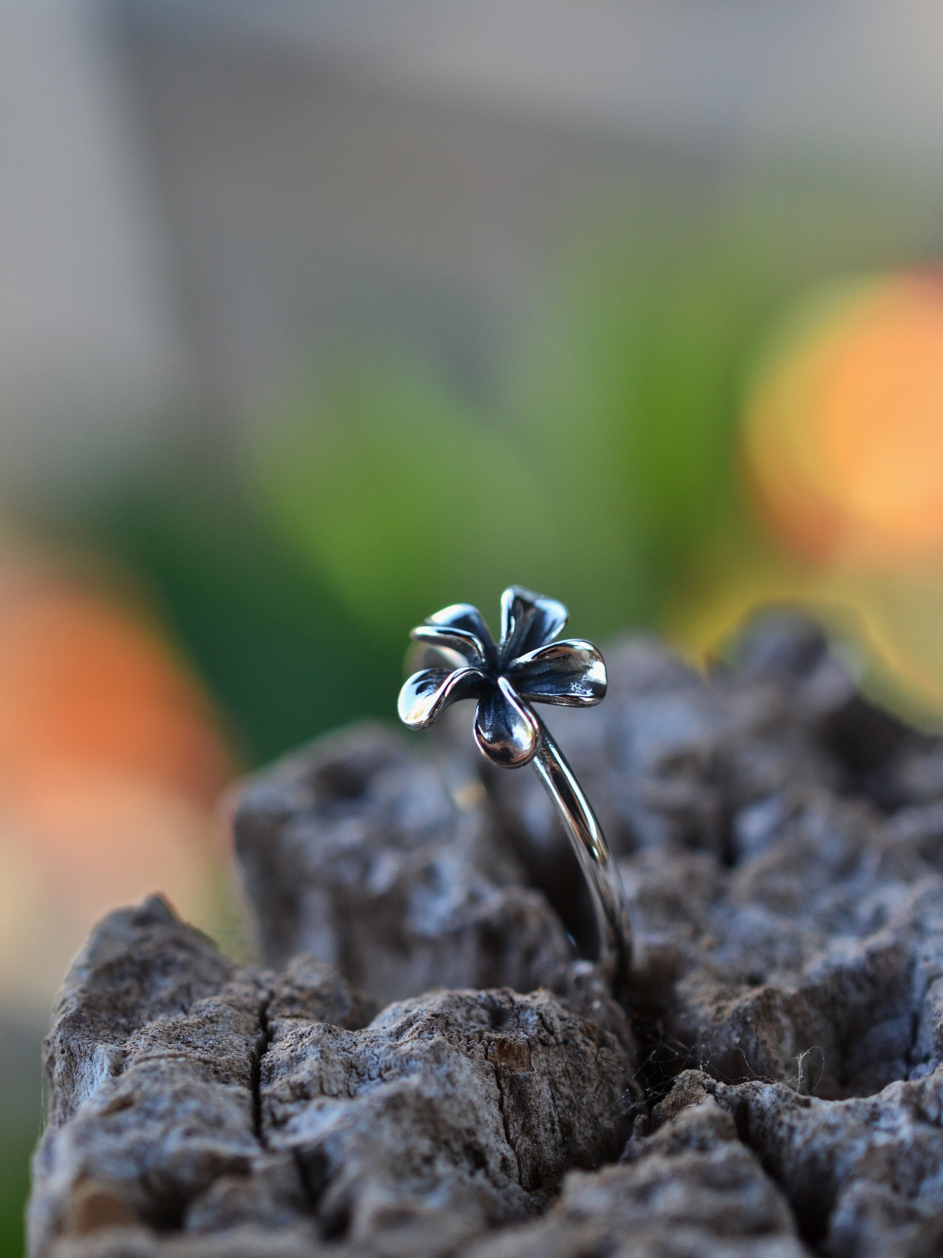 Hibiscus Ring - Sterling Silver - Sizes 6, 7 and 9 are left!!