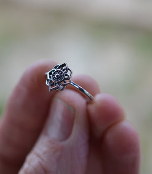 Mandala Ring - Sterling Silver - Only Sizes 5 and 7 Are Left!