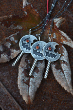 Trick R Treat. Sam's Lollipop Necklace with Carnelian - 18" or 20" Chain Included