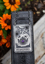 Spooky Loteria Card - La Calabaza - Chain is adjustable at 18" and 20"