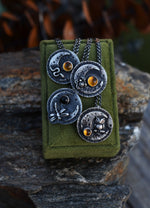 Small Midnight Garden Moon Necklace - Choose Your Favorite!