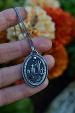 Zombie Graveyard Necklace - Black Onyx - 18" Chain Included