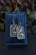 Death in the Desert - Raven/Skull Charm - 18" Chain Included