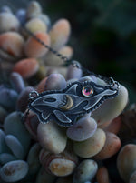 Pre-Order! Orca Whale Pendant - Rainbow Mist Topaz - 20" Chain