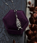 Hanging Bat Necklace -  18" Chain Included