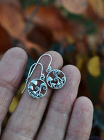 Only 1 Pair Left! Fungi Dangle Earrings - Sterling Silver