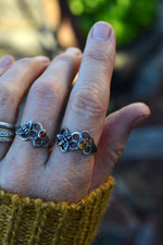 Pre-Order! Save the Bees Honeycomb Ring - Sterling Silver - Choose Your Stone and Your Size