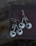 Pre-Order! ChChCh Cherry Bomb Earrings - Sterling Silver and Garnet