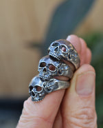 Unisex Skull Ring - Sterling Silver - Last one! Size 7 Only!