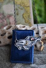 Pre-Order! Orca Whale Pendant - Rainbow Mist Topaz - 20" Chain