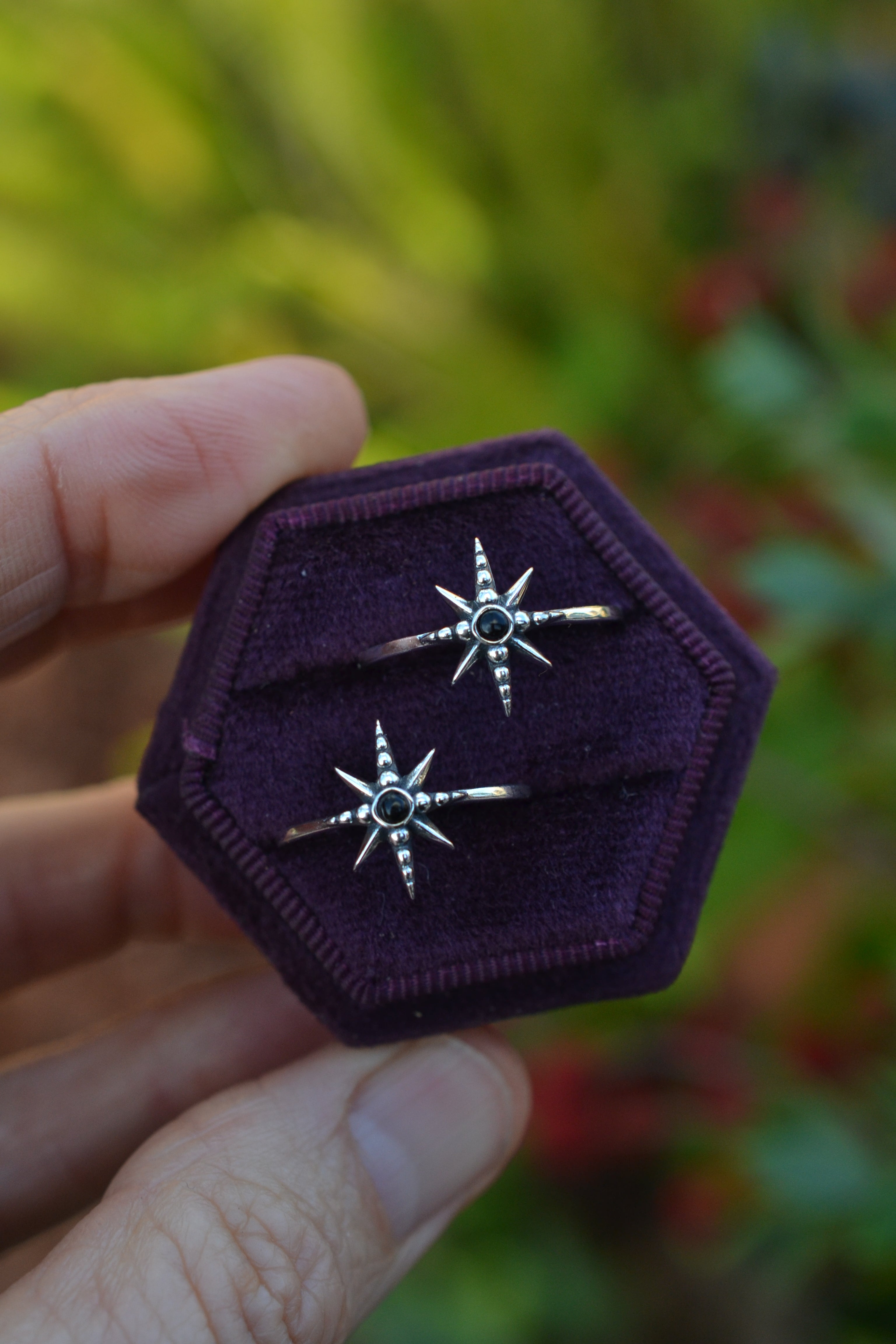 Midnight Star Ring - Sterling Silver - Sizes 5-10!