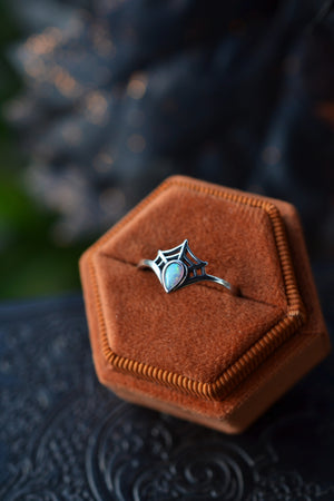 Spider Web Ring - Opal - Only Sizes 6, 7 and 9 are Left!